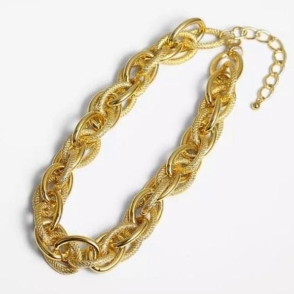 NEW 18K CHUNKY CHOKER CHAIN NECKLACE, NICE CHAIN NECKLACE, CUTE CHAIN NECKLACE - Picture 5 of 6